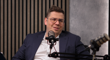 Jaromír Hanzal v podcastu Perspektivy Česka. Zdroj: Alžběta Vejvodová