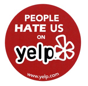 „Na Yelpu nás nenávidí!“ Kromě restaurací způsobují negativní recenze na internetu nejvíc problémů právníkům. Foto: Yelp