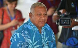Staronový vládce Fidži, diktátor Frank Bainimarama. Repro: Twitter